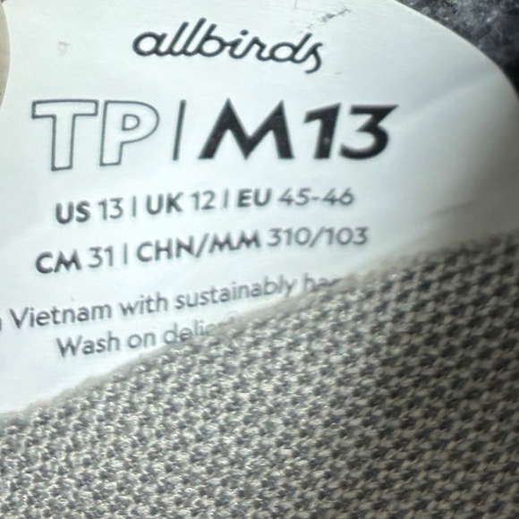 ALLBIRDS Tree Piper Mens Sz 13 - Picture 9 of 9